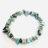 Larimar chip bracelet