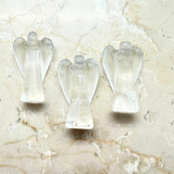 Angel, rock crystal statue