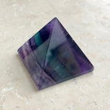 Fluorite, ground pyramid