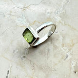 Peridot silverring storlek 5,5