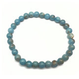 Angelite, bracelet round 6 mm beads