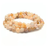 Flower agate bracelet 6 mm