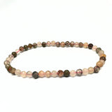 Tourmaline faceted bracelet in mixed colors 4 mm