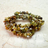 Chrysoprase lemon chip bracelet