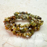 Chrysoprase lemon chip bracelet