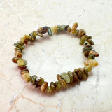 Chrysoprase lemon chip bracelet