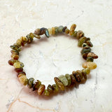 Chrysoprase lemon chip bracelet