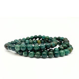 Jaspis, drakblod mörkgrön armband 6 mm