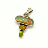 Opal - three stones in gold
