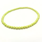 Chrysoprase, lime green necklace 8 mm beads