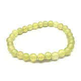 Ny jade, armband 6 mm pärlor