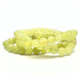 Ny jade, armband 6 mm pärlor