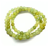 Ny jade, armband 6 mm pärlor