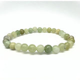 Ny jade, armband 6 mm pärlor