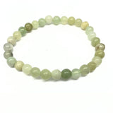 Ny jade, armband 6 mm pärlor