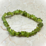 Peridot chipsarmband