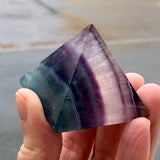 Fluorite, ground pyramid