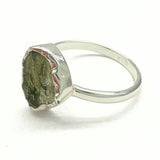 Moldavit silverring