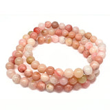 Opal, rosa armband runda 6 mm