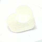 Candle lantern, heart-shaped white selenite