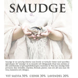 Smudge - naturlig rökelse med salvia, lavendel och ceder