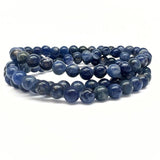 Sodalit armband rund 6 mm från Afrika eller Brasilien
