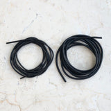 Läderrem, svart 1 mm
