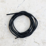 Läderrem, svart 1 mm