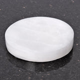 Selenite, round charging plate