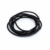 Läderrem, svart 1 mm
