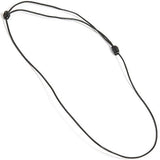 Läderrem, svart 1 mm