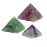 Fluorite, ground pyramid