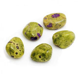 Serpentine with stitchite, stone
